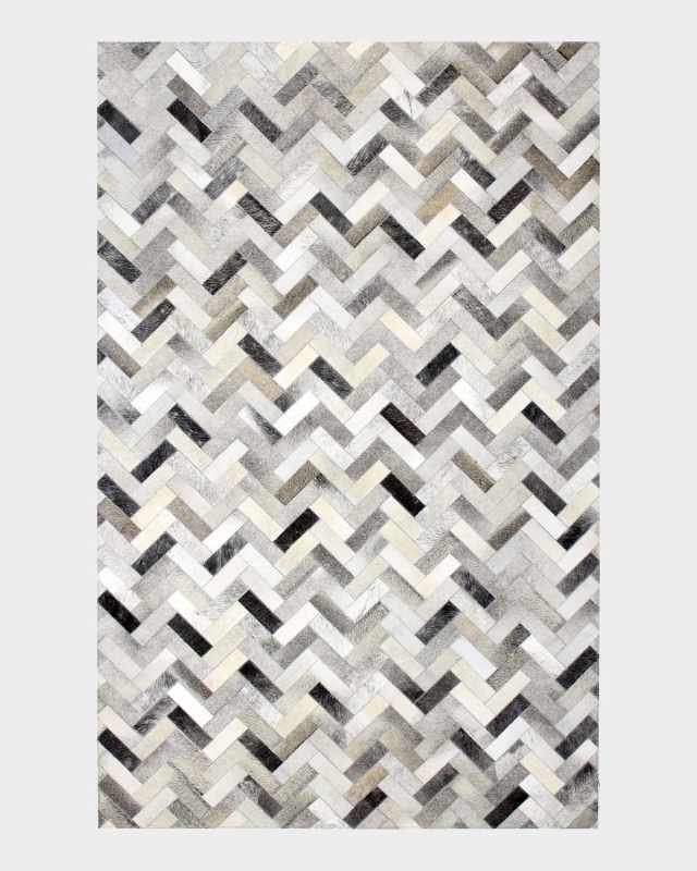 Quentin Hand-Stitched Hair on Hide Rug, 10' x 14'
